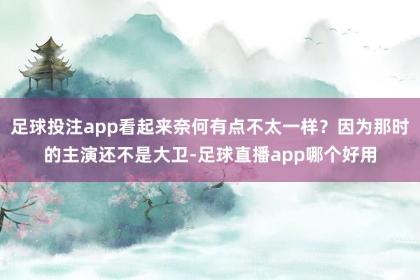 足球投注app看起来奈何有点不太一样？因为那时的主演还不是大卫-足球直播app哪个好用