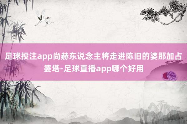 足球投注app尚赫东说念主将走进陈旧的婆那加占婆塔-足球直播app哪个好用
