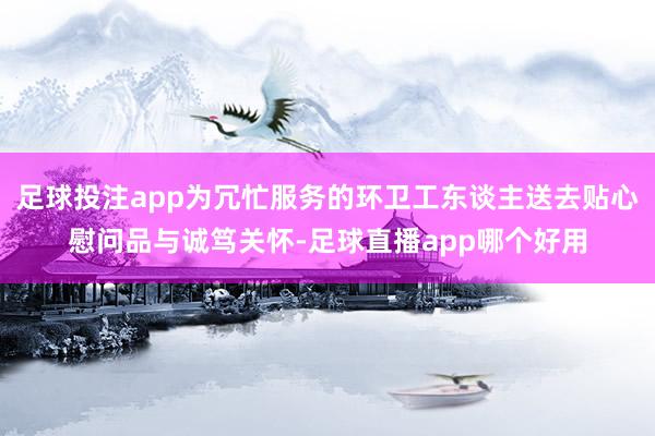 足球投注app为冗忙服务的环卫工东谈主送去贴心慰问品与诚笃关怀-足球直播app哪个好用