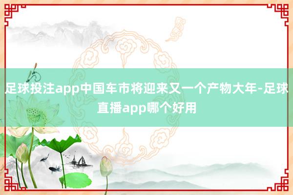 足球投注app中国车市将迎来又一个产物大年-足球直播app哪个好用