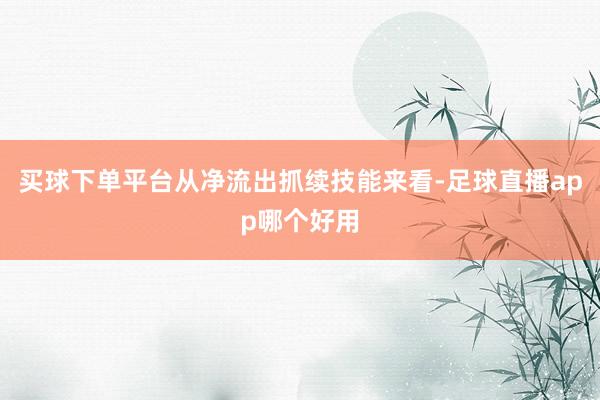 买球下单平台从净流出抓续技能来看-足球直播app哪个好用