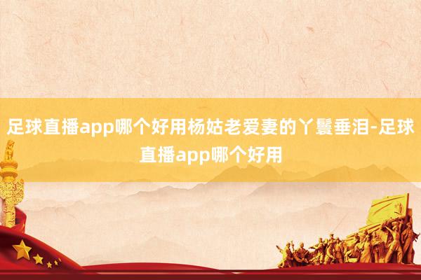 足球直播app哪个好用杨姑老爱妻的丫鬟垂泪-足球直播app哪个好用