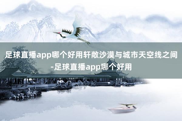足球直播app哪个好用轩敞沙漠与城市天空线之间-足球直播app哪个好用
