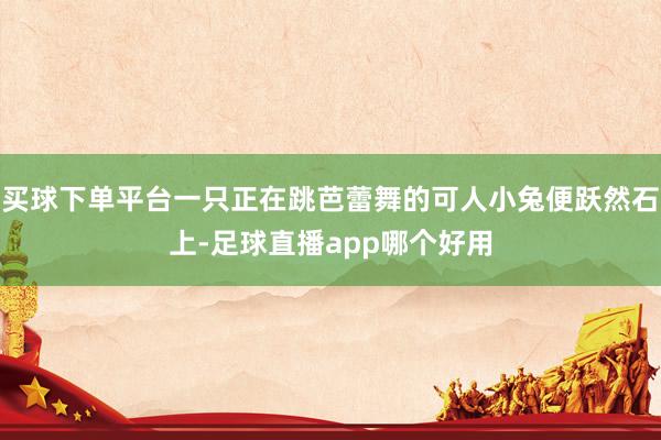 买球下单平台一只正在跳芭蕾舞的可人小兔便跃然石上-足球直播app哪个好用