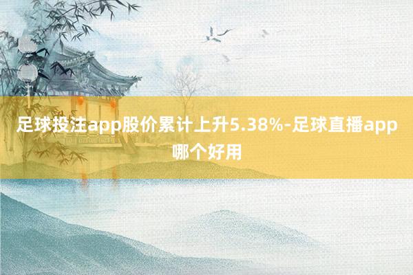足球投注app股价累计上升5.38%-足球直播app哪个好用